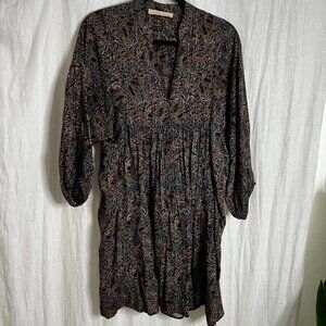 Vanessa Bruno Mini Burgundy 3/4 sleeve dress Size M